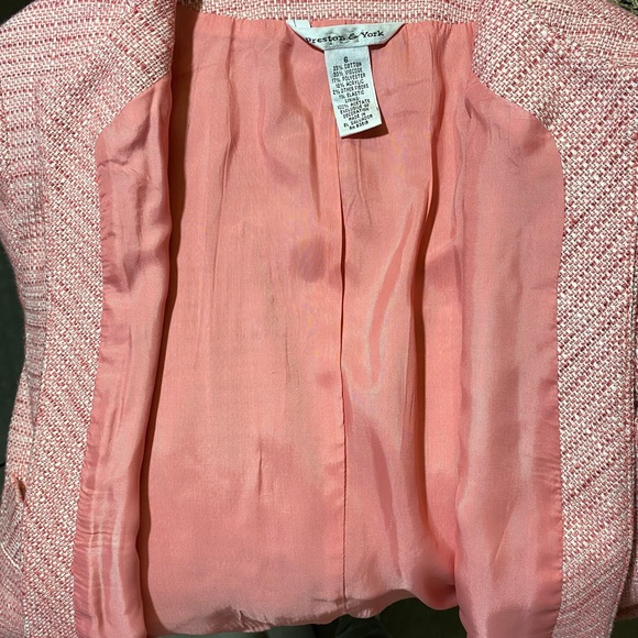 Preston & York Stretch Women’s Coat Pink Lined Size 6 - Picture 7 of 8